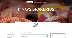 Desktop Screenshot of kings-spareribs.nl