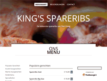 Tablet Screenshot of kings-spareribs.nl